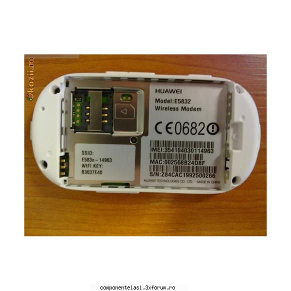 modem mobile wi-fi huawei e5832 cutie pret: 250 este nou cutie toate cablu usb, incarcator priza,