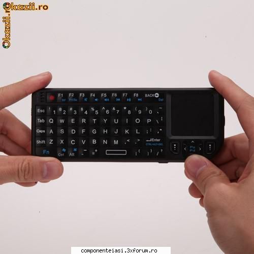 a 2.4ghz wireless rii mini pc keyboard with touchpad